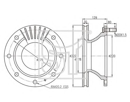 Тормозной диск ST-TEMPLIN 03.110.0816.400