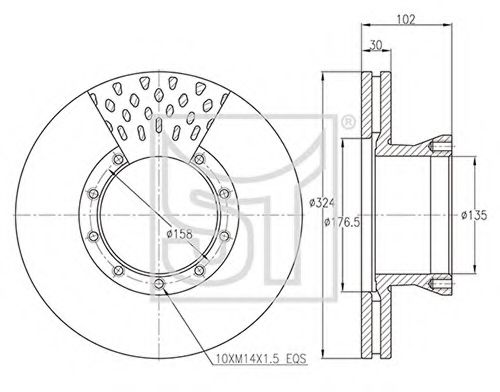 Тормозной диск ST-TEMPLIN 03.110.0922.010
