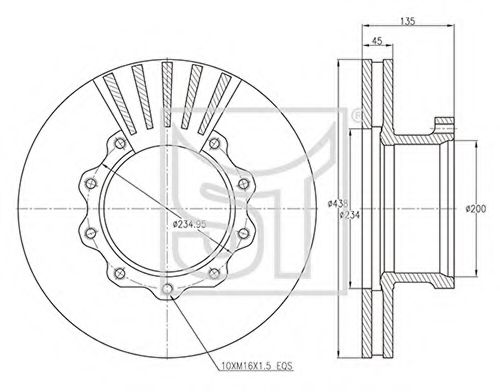 Тормозной диск ST-TEMPLIN 03.110.0922.030
