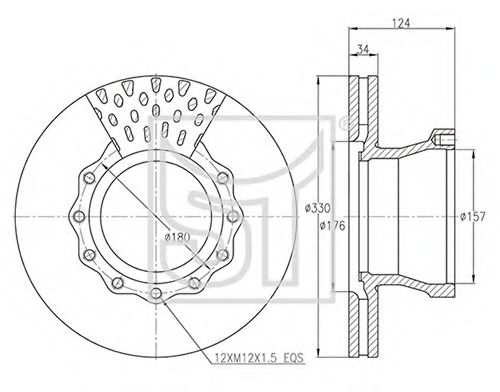 Тормозной диск ST-TEMPLIN 03.110.0922.040
