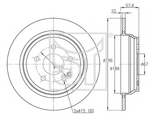 Тормозной диск ST-TEMPLIN 03.110.1926.015