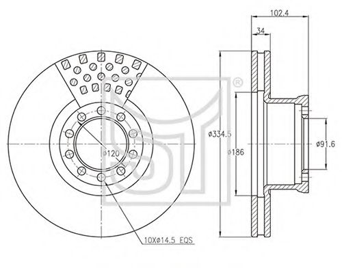 Тормозной диск ST-TEMPLIN 03.110.1926.020