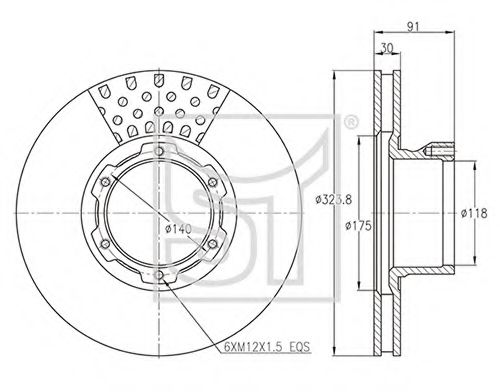 Тормозной диск ST-TEMPLIN 03.110.1926.150