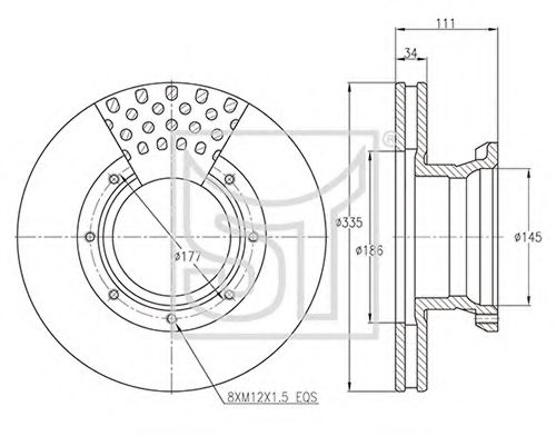 Тормозной диск ST-TEMPLIN 03.110.1926.280