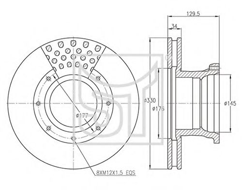 Тормозной диск ST-TEMPLIN 03.110.1926.390