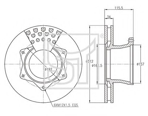 Тормозной диск ST-TEMPLIN 03.110.1940.210