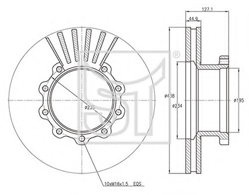 Тормозной диск ST-TEMPLIN 03.110.4020.000