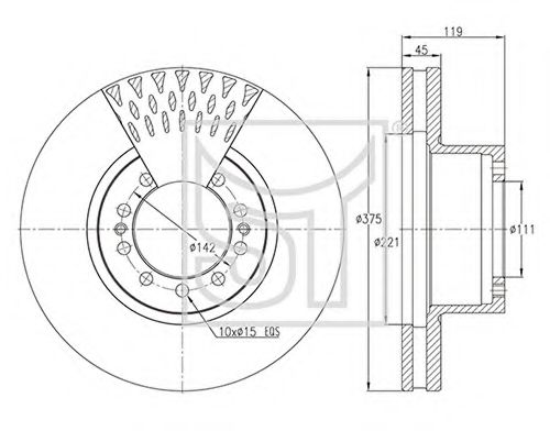 Тормозной диск ST-TEMPLIN 03.110.4255.001