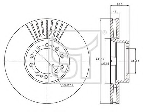 Тормозной диск ST-TEMPLIN 03.110.4255.020