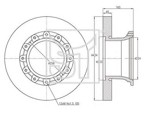 Тормозной диск ST-TEMPLIN 03.110.4255.110