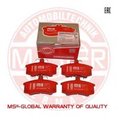 Комплект тормозных колодок, дисковый тормоз MASTER-SPORT 13046029672C-SET-MS