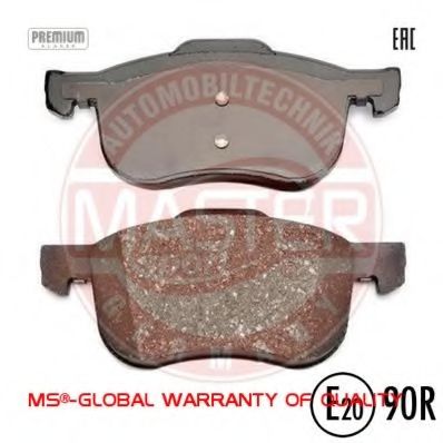 Комплект тормозных колодок, дисковый тормоз MASTER-SPORT 13046071452N-SET-MS