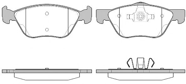 Комплект тормозных колодок, дисковый тормоз WOKING P4893.20