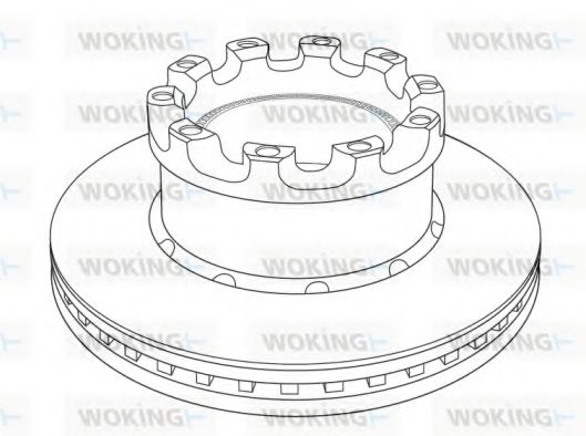 Тормозной диск WOKING 122620