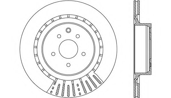 Тормозной диск OPEN PARTS BDR2710.20