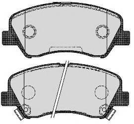 Комплект тормозных колодок, дисковый тормоз RAICAM 10520
