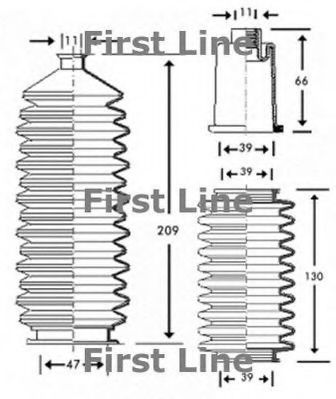 Пыльник, рулевое управление FIRST LINE FSG3204