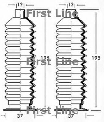 Пыльник, рулевое управление FIRST LINE FSG3206