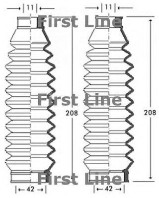 Пыльник, рулевое управление FIRST LINE FSG3255