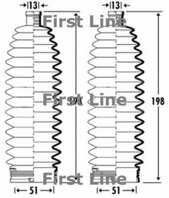 Пыльник, рулевое управление FIRST LINE FSG3361