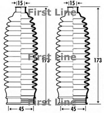 Пыльник, рулевое управление FIRST LINE FSG3368