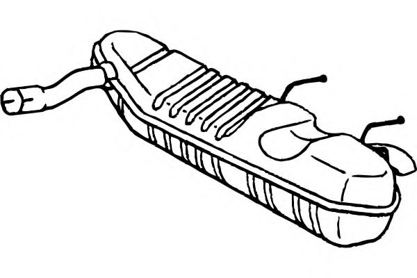 Глушитель выхлопных газов конечный FENNO 4385