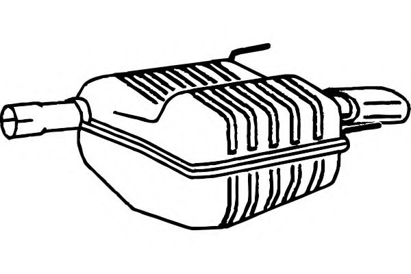 Глушитель выхлопных газов конечный FENNO P5403