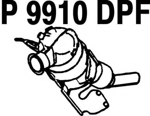 Сажевый / частичный фильтр, система выхлопа ОГ FENNO P9910DPF