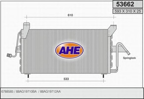 Конденсатор, кондиционер AHE 53662