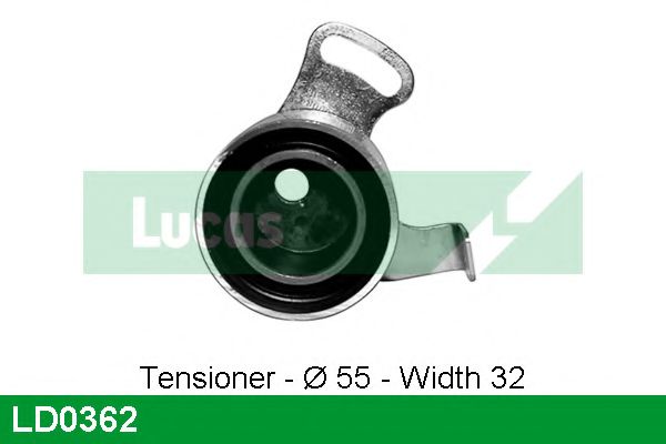 Натяжной ролик, ремень ГРМ LUCAS ENGINE DRIVE LD0362