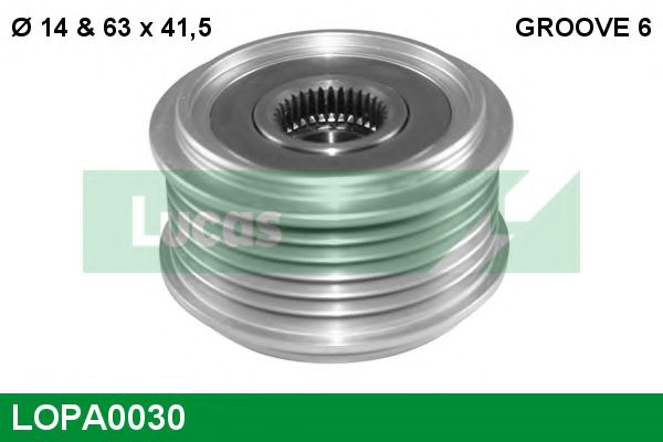 Механизм свободного хода генератора LUCAS ENGINE DRIVE LOPA0030