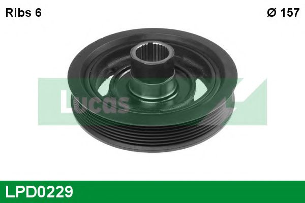 Ременный шкив, коленчатый вал LUCAS ENGINE DRIVE LPD0229