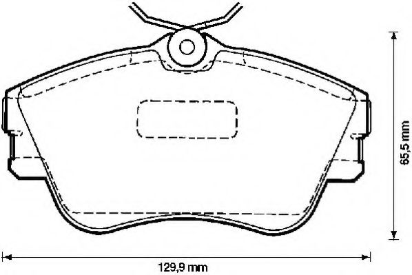 Комплект тормозных колодок, дисковый тормоз STOP 571847S