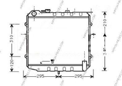 Радиатор, охлаждение двигателя NPS K156A02