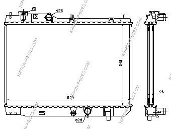 Радиатор, охлаждение двигателя NPS M156A64