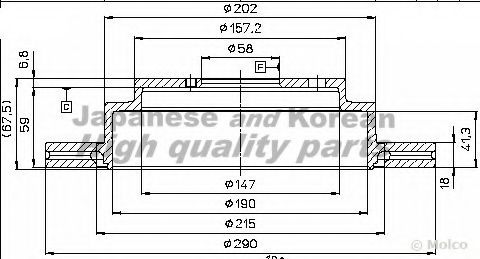 Тормозной диск ASHUKI S017-30