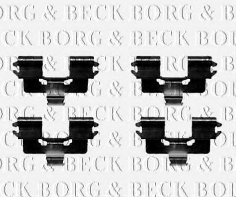 Комплектующие, колодки дискового тормоза BORG & BECK BBK1323