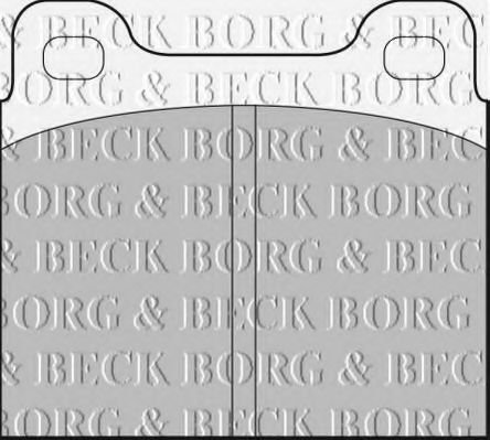 Комплект тормозных колодок, дисковый тормоз BORG & BECK BBP1698
