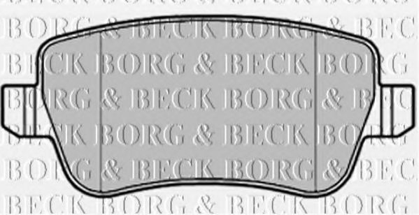 Комплект тормозных колодок, дисковый тормоз BORG & BECK BBP1992