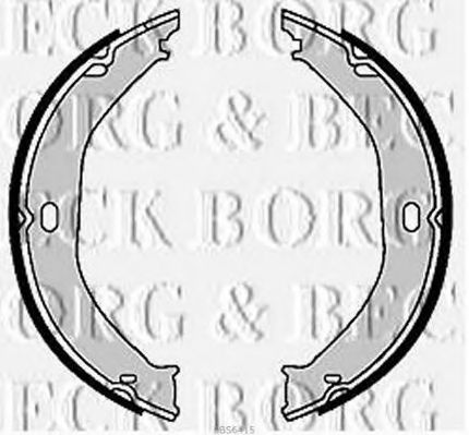 Комплект тормозных колодок BORG & BECK BBS6415