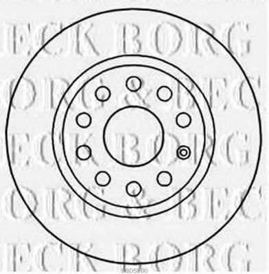 Тормозной диск BORG & BECK BBD5200
