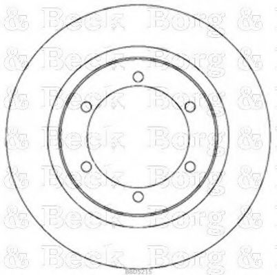 Тормозной диск BORG & BECK BBD5215