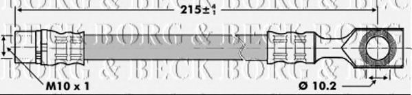 Тормозной шланг BORG & BECK BBH6828