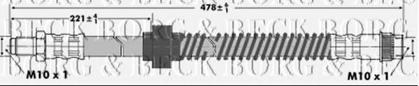 Тормозной шланг BORG & BECK BBH6935