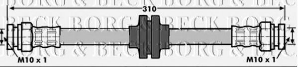 Тормозной шланг BORG & BECK BBH6956