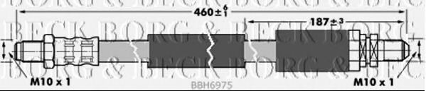 Тормозной шланг BORG & BECK BBH6975