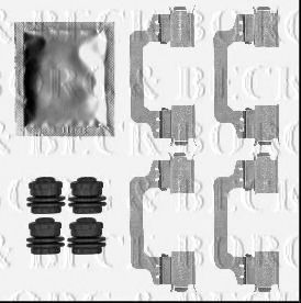 Комплектующие, колодки дискового тормоза BORG & BECK BBK1355