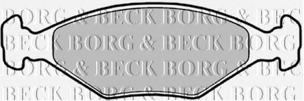 Комплект тормозных колодок, дисковый тормоз BORG & BECK BBP1426