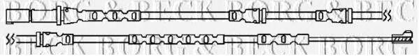 Сигнализатор, износ тормозных колодок BORG & BECK BWL3090