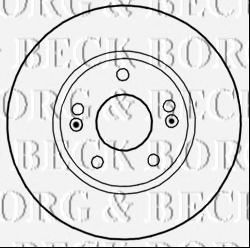 Тормозной диск BORG & BECK BBD5270